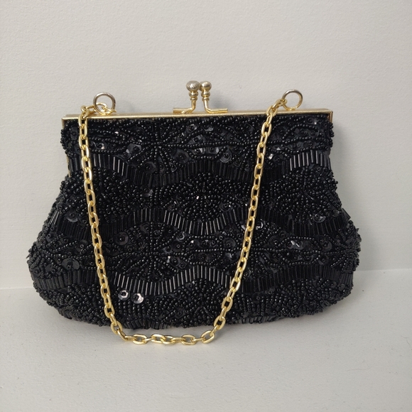 Vintage Art Deco Clutch Purse Wristlet-FREE Ship! - Picture 4 of 13